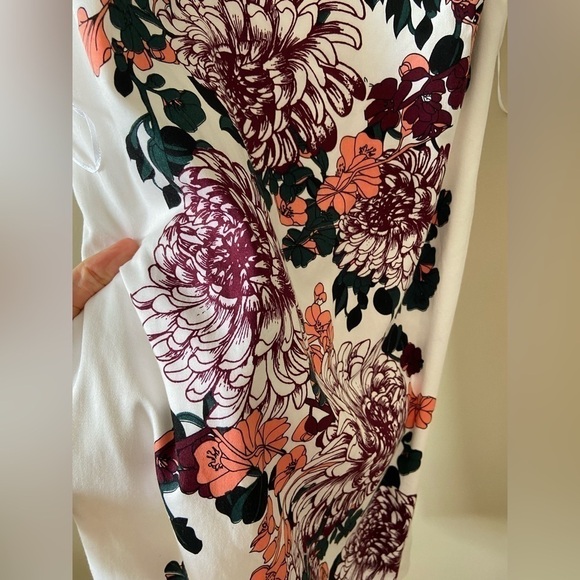 RICKI'S White Floral Sheath Dress Size 10 - Picture 8 of 10